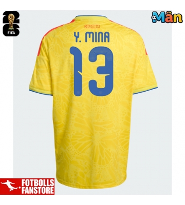 Colombia Yerry Mina #13 Hemmatröja VM 2026 Kortärmad